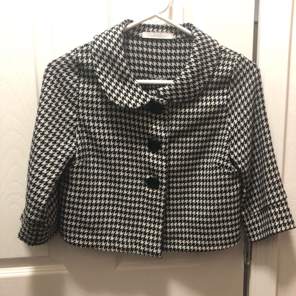 Houndstooth Short Coat/Blazer